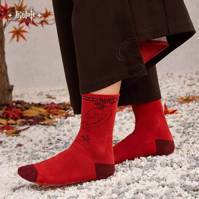 Genshin Impact Kaedehara Kazuha Theme Socks - Image 2