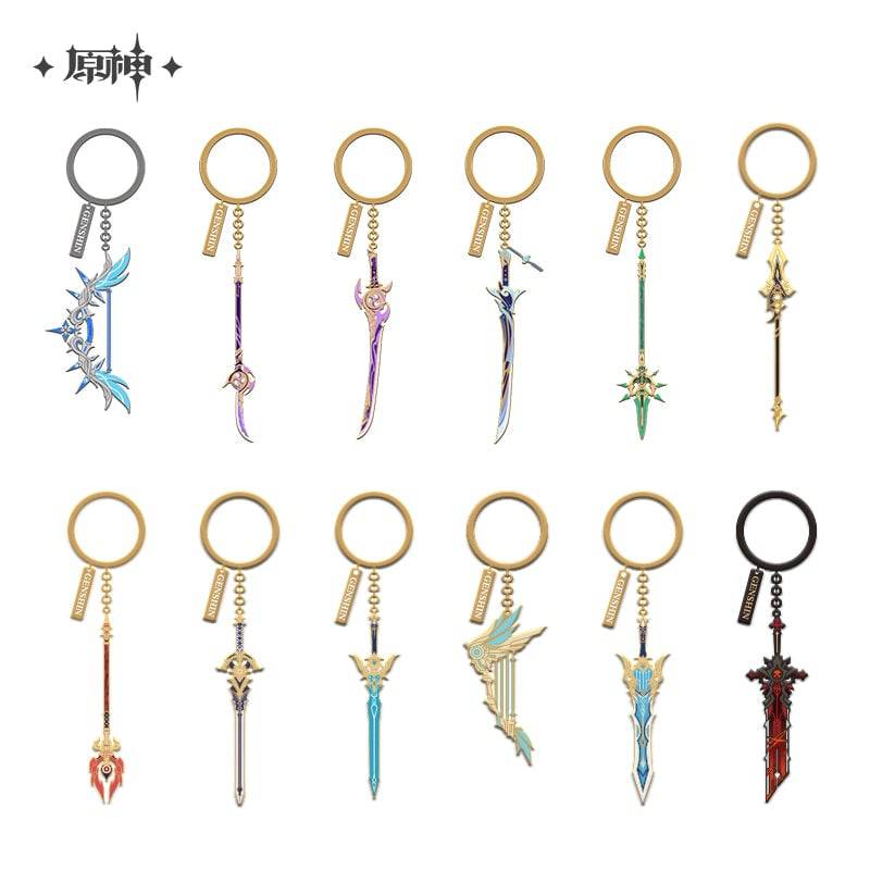 Genshin Impact Weapon Series Metal Pendant