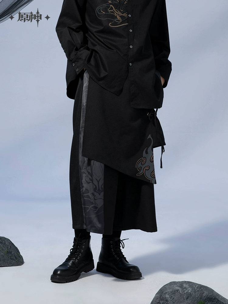 Genshin Impact Xiao Theme Series Wide Pants