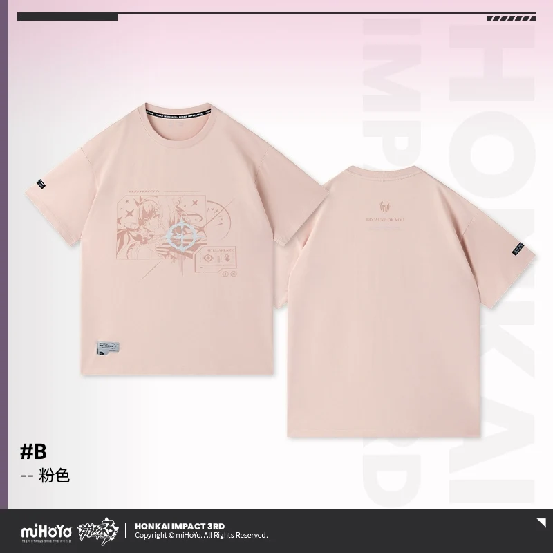 Honkai Impact 3rd Elysia Because of You Theme T-Shirt - Image 36
