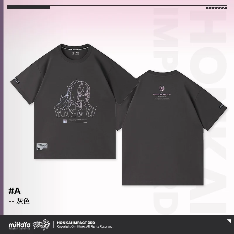 Honkai Impact 3rd Elysia Because of You Theme T-Shirt - Image 39