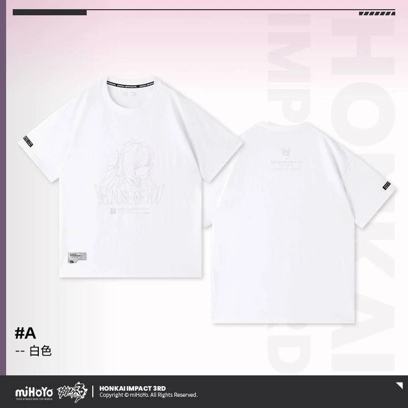Honkai Impact 3rd Elysia Because of You Theme T-Shirt - Image 43