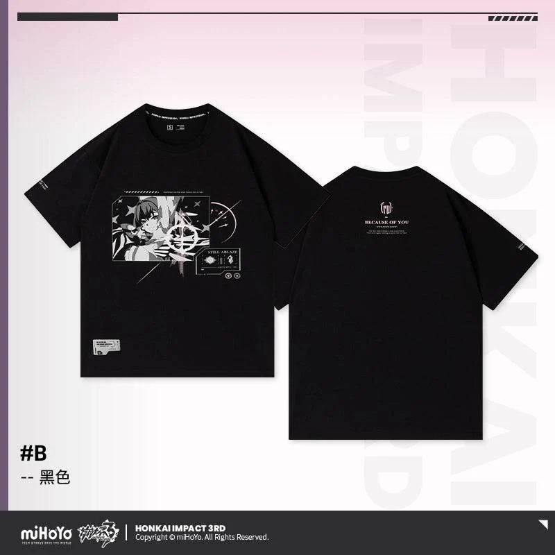 Honkai Impact 3rd Elysia Because of You Theme T-Shirt - Image 50