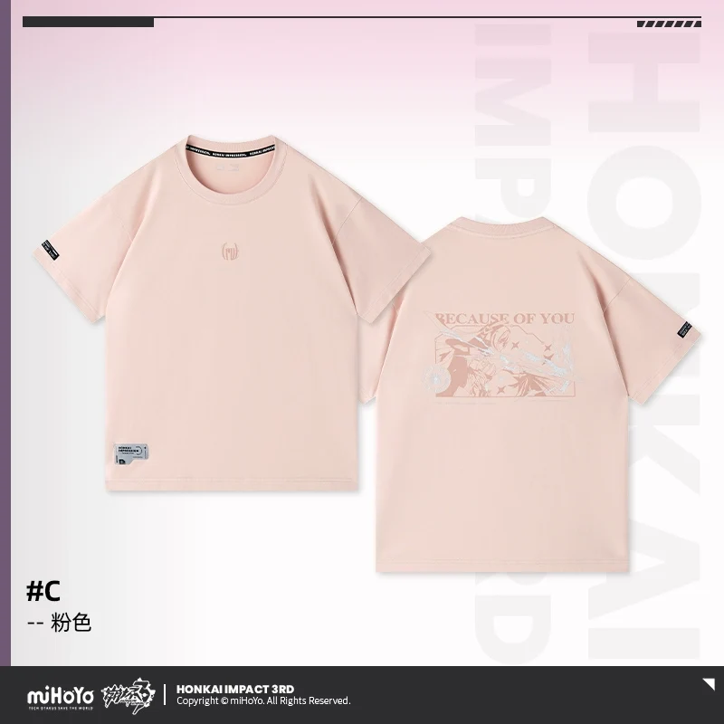 Honkai Impact 3rd Elysia Because of You Theme T-Shirt - Image 62