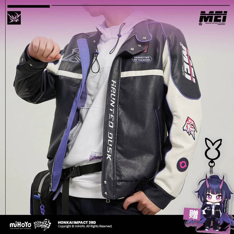 Honkai Impact 3rd Herrscher of Thunder Theme PU Jacket - Image 5
