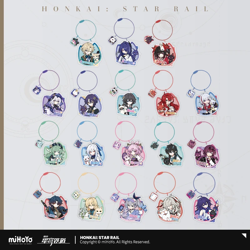 Honkai: Star Rail Character Cat Series Acrylic Pendant