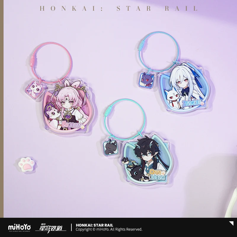 Honkai: Star Rail Character Cat Series Acrylic Pendant - Image 3