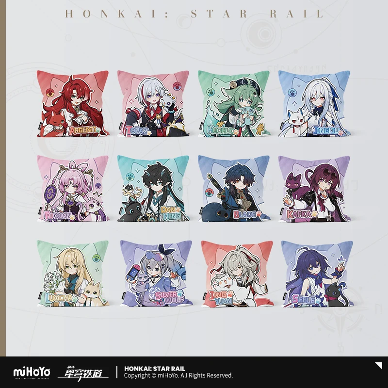 Honkai: Star Rail Chibi & Cat Pillow Case Series - Image 16